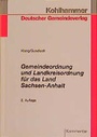Cover: Gemeindeordnung und Landkreisordnung Sachsen-Anhalt - Deutscher Gemeindeverlag