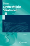 Cover: Strafrechtliche Sanktionen - Springer