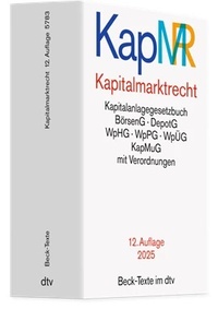 Abbildung von: Kapitalmarktrecht: KapMR - dtv