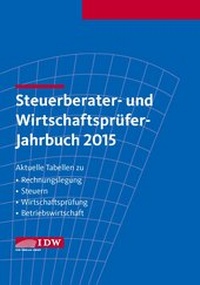 Abbildung von: Steuerberater- und Wirtschaftsprüfer-Jahrbuch 2015 - IDW