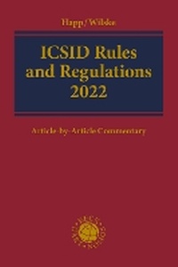 Enlarge image Cover: ICSID Rules and Regulations 2022 - Hart Publishing