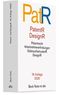 Abbildung von: Patent- und Designrecht: PatR - dtv