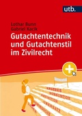 Abbildung von: Gutachtentechnik und Gutachtenstil im Zivilrecht - UTB