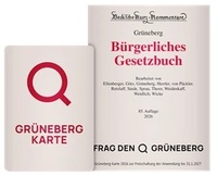 Bild: Grüneberg-Karte 2026 zum Kommentar Bürgerliches Gesetzbuch: BGB - C.H.BECK