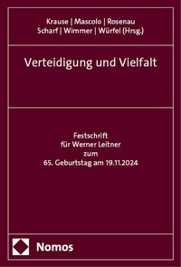 Abbildung von: Verteidigung und Vielfalt - Nomos