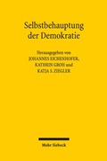 Cover: Selbstbehauptung der Demokratie - Mohr Siebeck