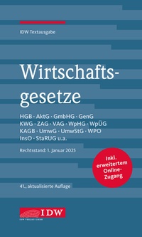 Abbildung von: Wirtschaftsgesetze 2025 mit MAIK (AI) - IDW