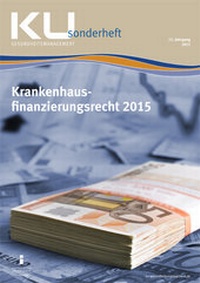 Abbildung von: Krankenhausfinanzierungsrecht 2015 - Mediengruppe Oberfranken