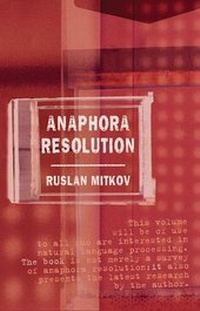 Enlarge image Cover: Anaphora Resolution - Taylor & Francis