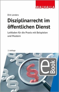 Abbildung von: Disziplinarrecht im öffentlichen Dienst - Walhalla