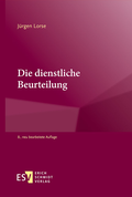 Cover: Die dienstliche Beurteilung - Erich Schmidt Verlag