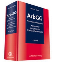 Abbildung von: Arbeitsgerichtsgesetz: ArbGG  - Luchterhand