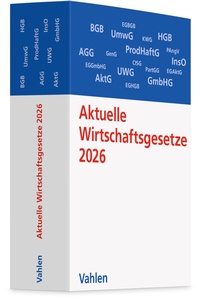 Enlarge image Cover: Aktuelle Wirtschaftsgesetze 2026 - Vahlen