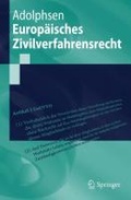Cover: Europ&auml;isches Zivilverfahrensrecht - Springer
