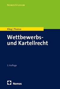 Abbildung von: Wettbewerbs- und Kartellrecht - Nomos