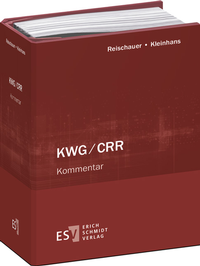 Abbildung von: KWG/CRR - Einzelbezug - Erich Schmidt Verlag