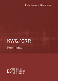 Abbildung von: KWG/CRR - Abonnement Pflichtfortsetzung für mindestens 12 Monate - Erich Schmidt Verlag