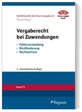 Cover: Vergaberecht bei Zuwendungen - Reguvis Fachmedien