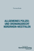 Cover: Allgemeines Polizei- und Ordnungsrecht Nordrhein-Westfalen - Deutscher Gemeindeverlag