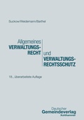 Cover: Allgemeines Verwaltungsrecht und Verwaltungsrechtsschutz - Deutscher Gemeindeverlag