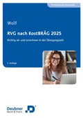 Cover: RVG nach KostBR&Auml;G 2025 - Deubner
