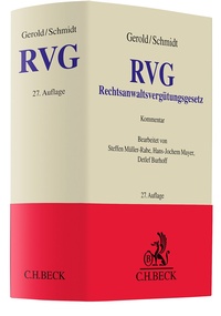 Abbildung von: Rechtsanwaltsvergütungsgesetz: RVG - C.H.BECK