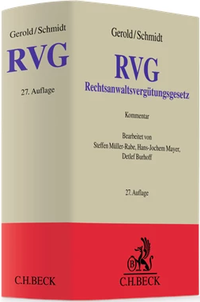 Abbildung von: Rechtsanwaltsvergütungsgesetz: RVG - C.H.BECK