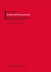 Abbildung von: Familie und Personenstand - Verlag für Standesamtswesen