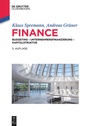 Cover: Finance - De Gruyter