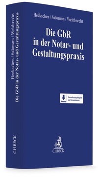 Enlarge image Cover: Die GbR in der Notar- und Gestaltungspraxis - C.H.BECK