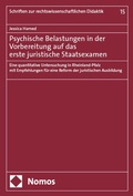 Cover: Psychische Belastungen in der Vorbereitung auf das erste juristische Staatsexamen - Nomos