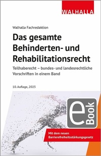 Abbildung von: Das gesamte Behinderten- und Rehabilitationsrecht - Walhalla
