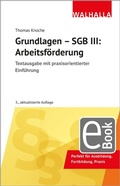 Cover: Grundlagen - SGB III: Arbeitsf&ouml;rderung - Walhalla