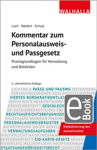 Abbildung von: Kommentar zum Personalausweis- und Passgesetz - Walhalla