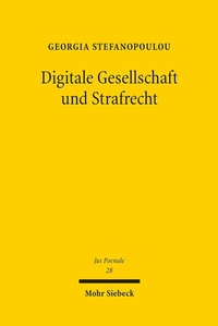 Abbildung von: Digitale Gesellschaft und Strafrecht - Mohr Siebeck