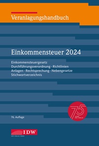 Bild vergrößern Bild: Veranlagungshandbuch Einkommensteuer 2024 - IDW