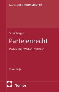 Abbildung von: Parteienrecht - Nomos