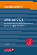 Bild: Praktiker-Handbuch Lohnsteuer 2025 - IDW