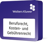 Abbildung von: Wolters Kluwer Berufsrecht, Kosten- und Gebührenrecht - Wolters Kluwer