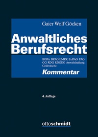 Enlarge image Cover: Anwaltliches Berufsrecht - Otto Schmidt Verlag