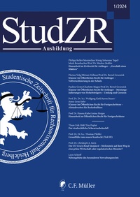 Abbildung von: StudZR Ausbildung 1/2025 - C.F. Müller