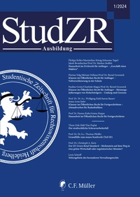 Enlarge image Cover: StudZR Ausbildung 1/2025 - C.F. Müller