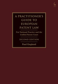 Enlarge image Cover: A Practitioner's Guide to European Patent Law - Hart Publishing