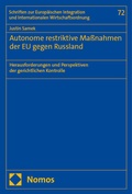 Cover: Autonome restriktive Ma&szlig;nahmen der EU gegen Russland - Nomos