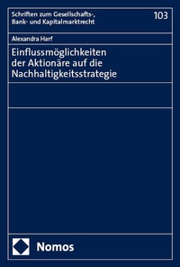 Abbildung von: Einflussmöglichkeiten der Aktionäre auf die Nachhaltigkeitsstrategie - Nomos