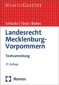 Abbildung von: Landesrecht Mecklenburg-Vorpommern - Nomos