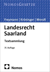 Cover: Landesrecht Saarland - Nomos
