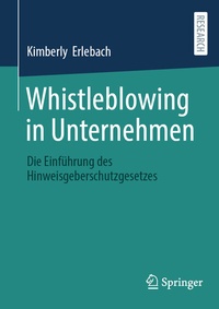 Abbildung von: Whistleblowing in Unternehmen - Springer