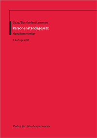 Abbildung von: Personenstandsgesetz - Verlag für Standesamtswesen