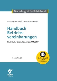 Bild vergrößern Bild: Handbuch Betriebsvereinbarungen - Bund-Verlag